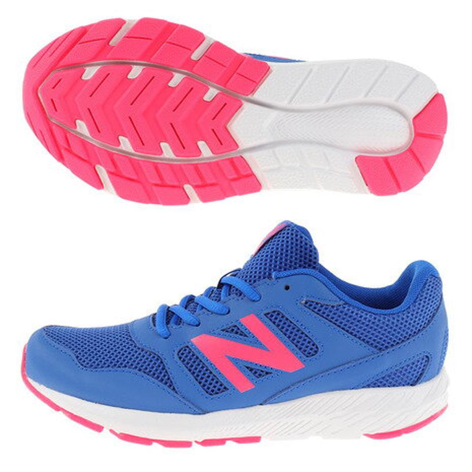 ニューバランス（new balance） ジュニアスポーツシューズ 青 ブルー ピンク YK570BP2W スニーカー 靴 シューズ （キッズ）