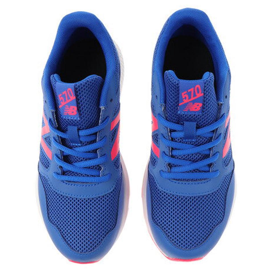 ニューバランス（new balance） ジュニアスポーツシューズ 青 ブルー ピンク YK570BP2W スニーカー 靴 シューズ （キッズ）