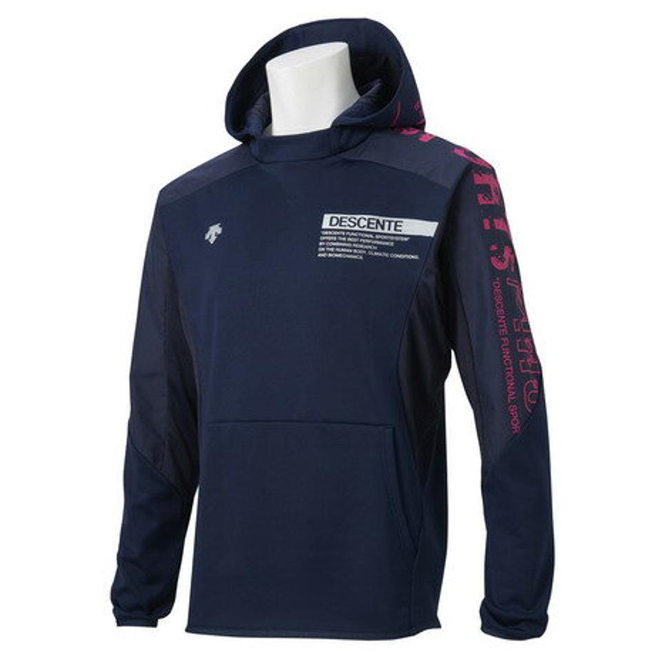 デサント（DESCENTE） ウォームスウェット DVUSJF20 NV バドミントン ウェア スポーツウェア （メンズ）