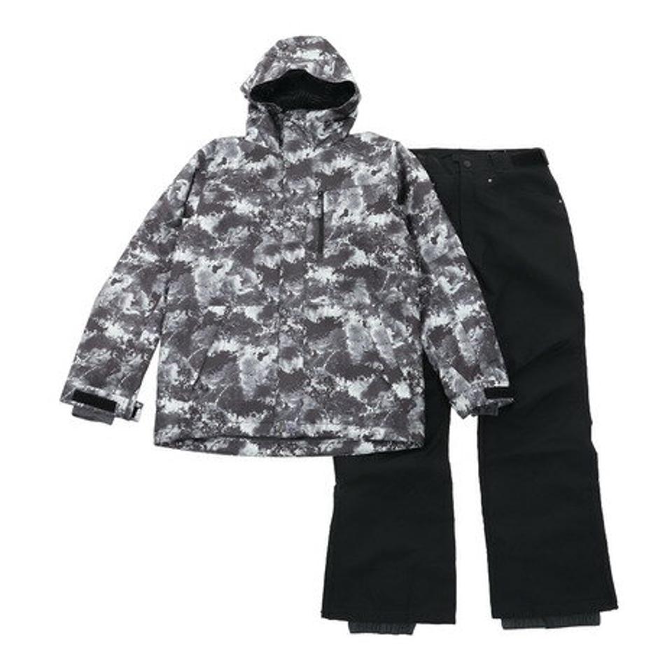エアボーン(ARBN)(メンズ)TIEDYE スキーウエア 上下セット AB23WW1330 BLK