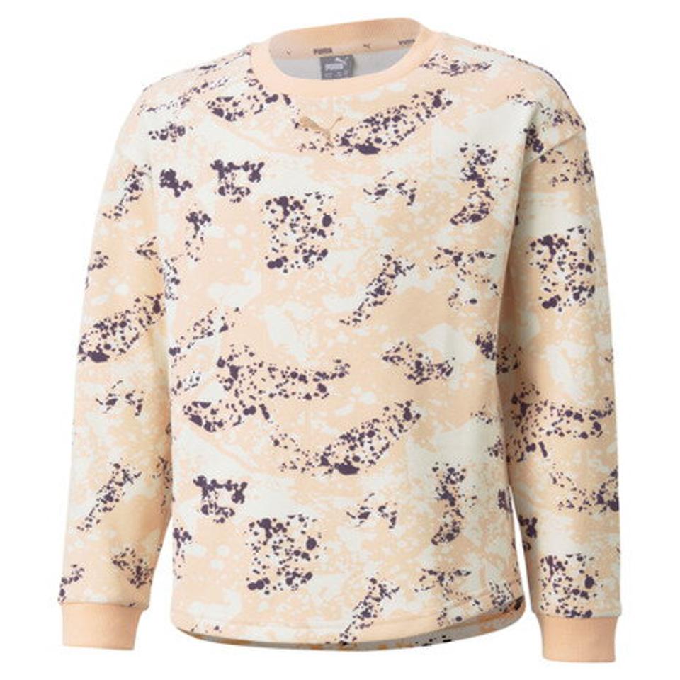 プーマ（PUMA） ガールズ ALPHA AOP クルースウェット FL 846548 27 PNK （キッズ）