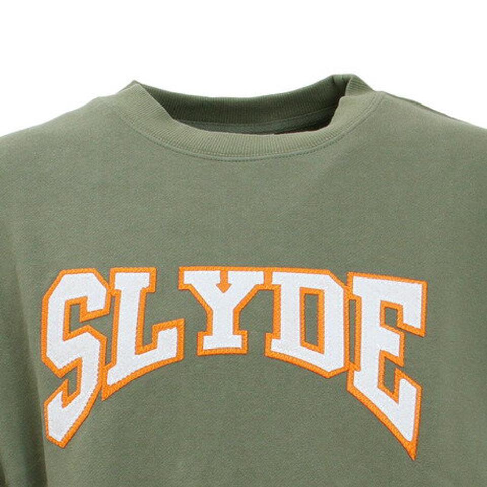 スライド（SLYDE）（メンズ）COLLEGE ロゴスウェット sl2021aw003-OLV