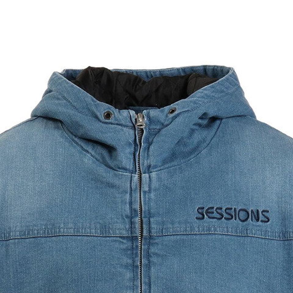 セッションズ（SESSIONS）（メンズ）デニム フーディジャケット 217169 LBLU