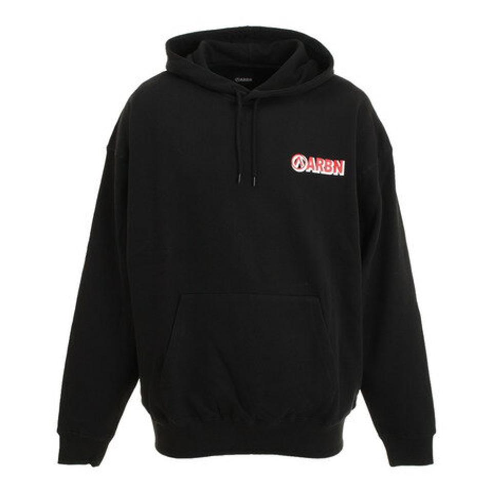 エアボーン（ARBN）（メンズ）パーカー バックプリント ビッグフーディ ARBN21aw-004-BLK