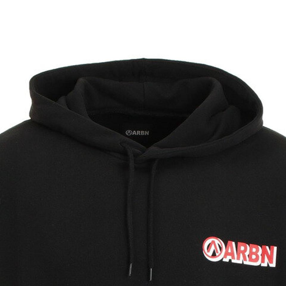 エアボーン（ARBN）（メンズ）パーカー バックプリント ビッグフーディ ARBN21aw-004-BLK