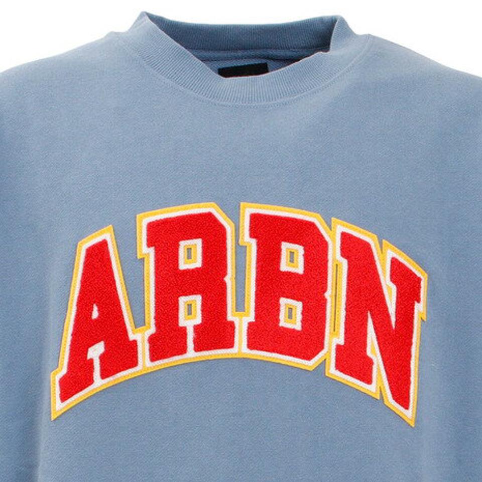【まとめ買いクーポン対象 11/21 20:00〜11/27 23:59】エアボーン（ARBN）（メンズ）COLLEGE ロゴ ビッグスウェット ARBN21aw-003-D.BLU