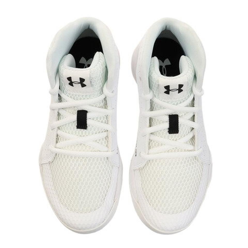 アンダーアーマー（UNDER ARMOUR） バスケットボールシューズ GS Jet 2019 SYN 3022778 WHT/WHT/BLK BK バッシュ GSジェット （キッズ）