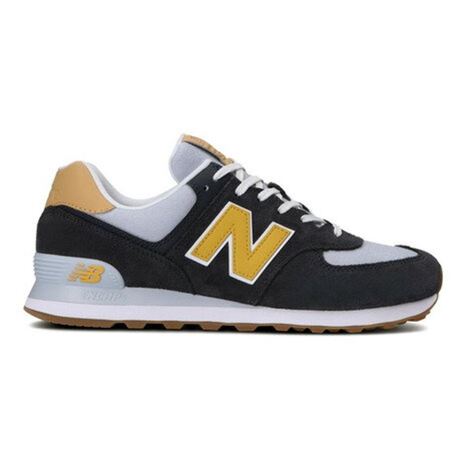 ニューバランス（new balance） スニーカー ネイビー イエロー ML574 NA2 D スポーツシューズ 靴 シューズ （メンズ、レディース）