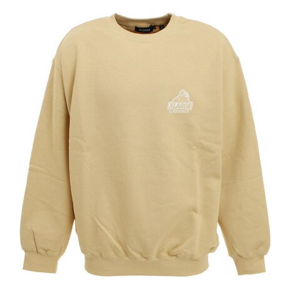 エクストララージ（XLARGE） SLANTED OG クルーネックスウェット 101213012013-BEIGE （メンズ）