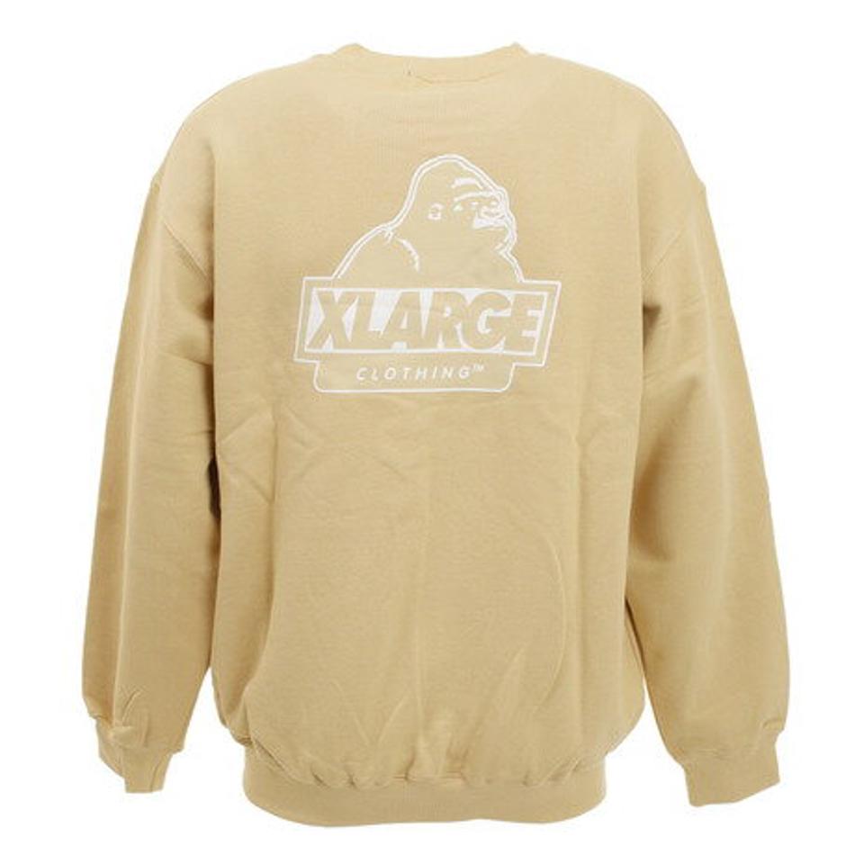 エクストララージ（XLARGE） SLANTED OG クルーネックスウェット 101213012013-BEIGE （メンズ）
