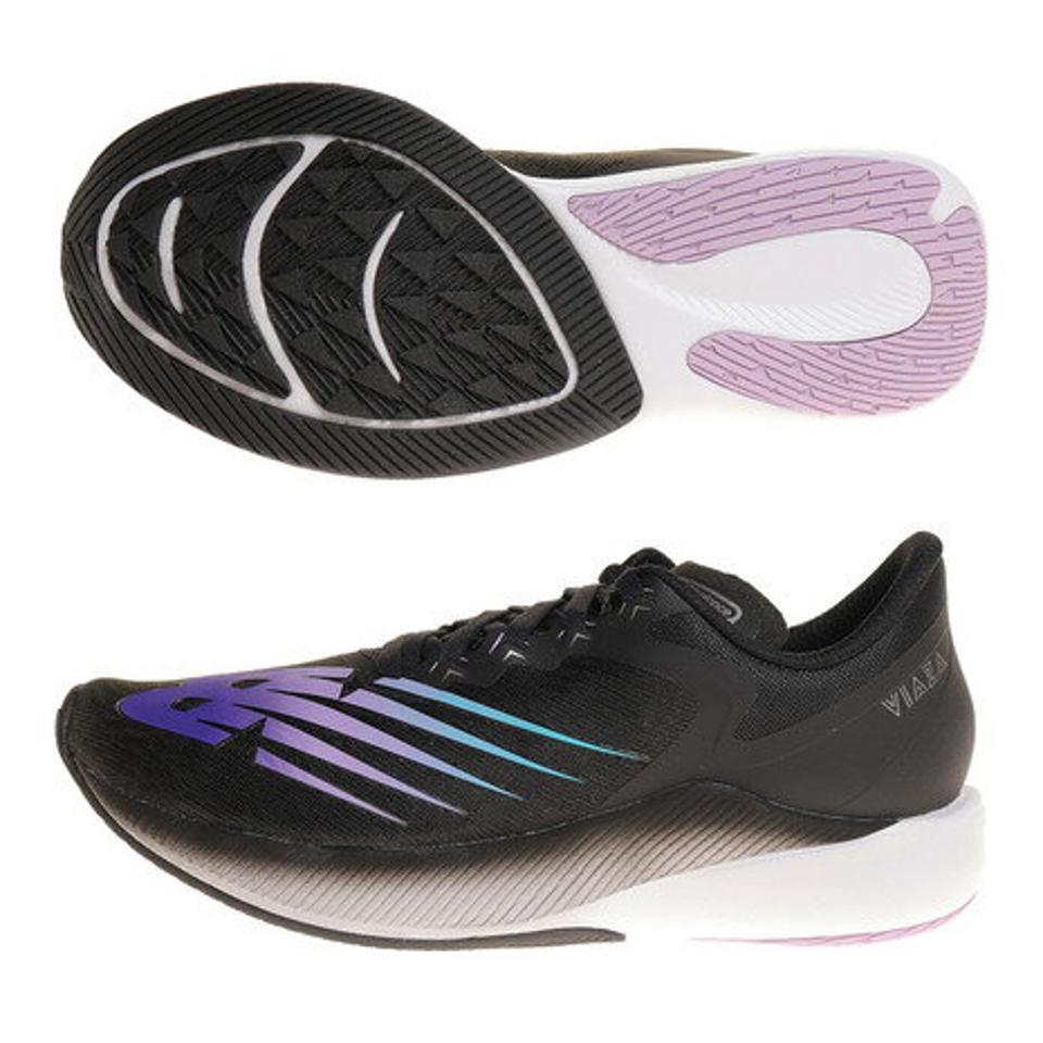 ニューバランス（new balance）（レディース） ビアザ VIAZA W BB1 ピンク ブラック WVIAZBB1B ジョギングシューズ ランニングシューズ トレーニング 部活