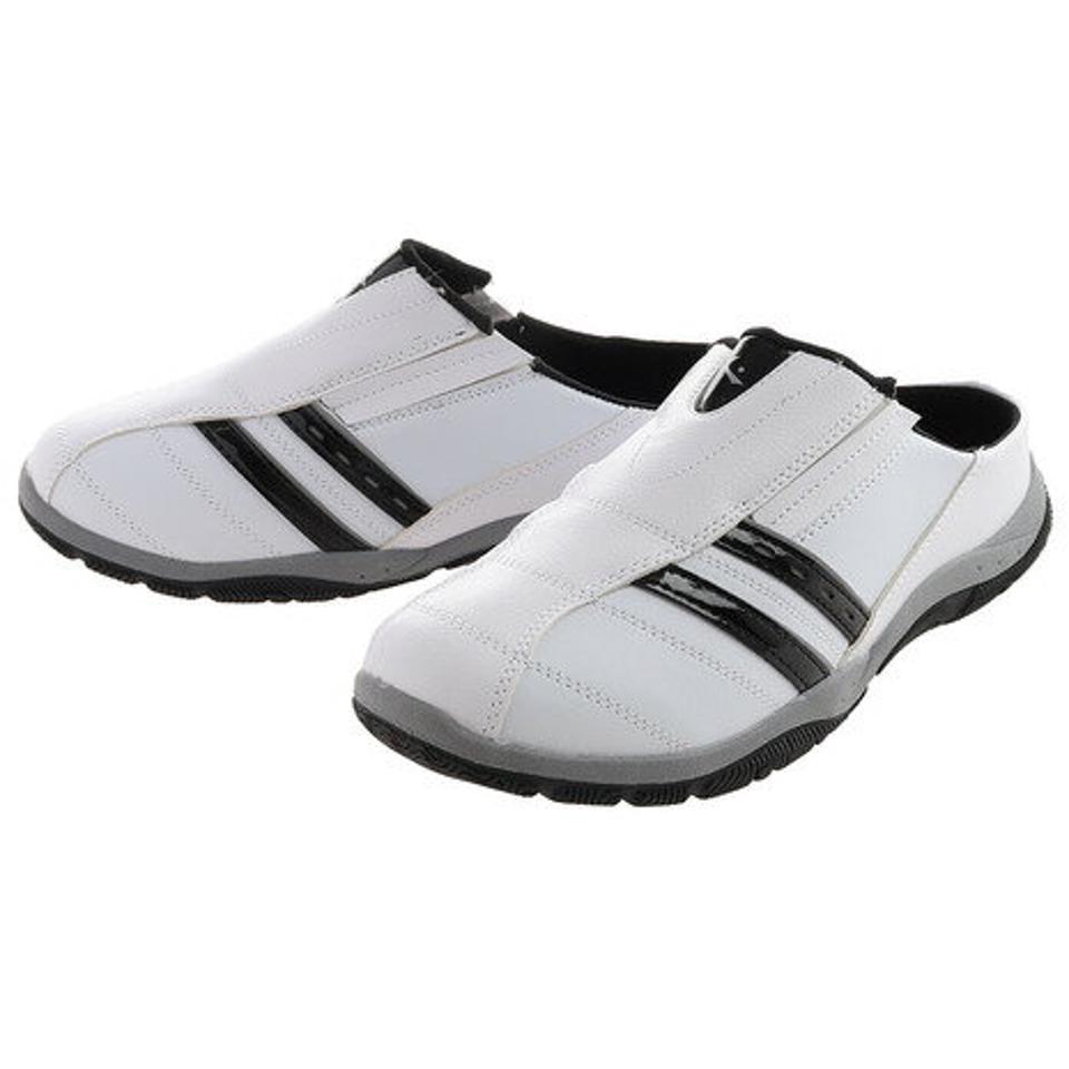 ラスティ（RUSTY） スリッポンスライド RS-255 ホワイト 白 サボサンダルサボサンダル クロッグサンダル 踵なしシューズ （メンズ）