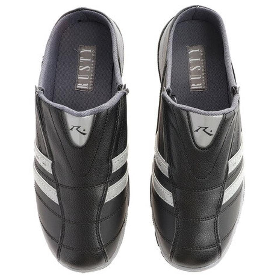 ラスティ（RUSTY） スリッポンスライド RS-255 ブラック 黒 サボサンダル クロッグサンダル 踵なしシューズ （メンズ）