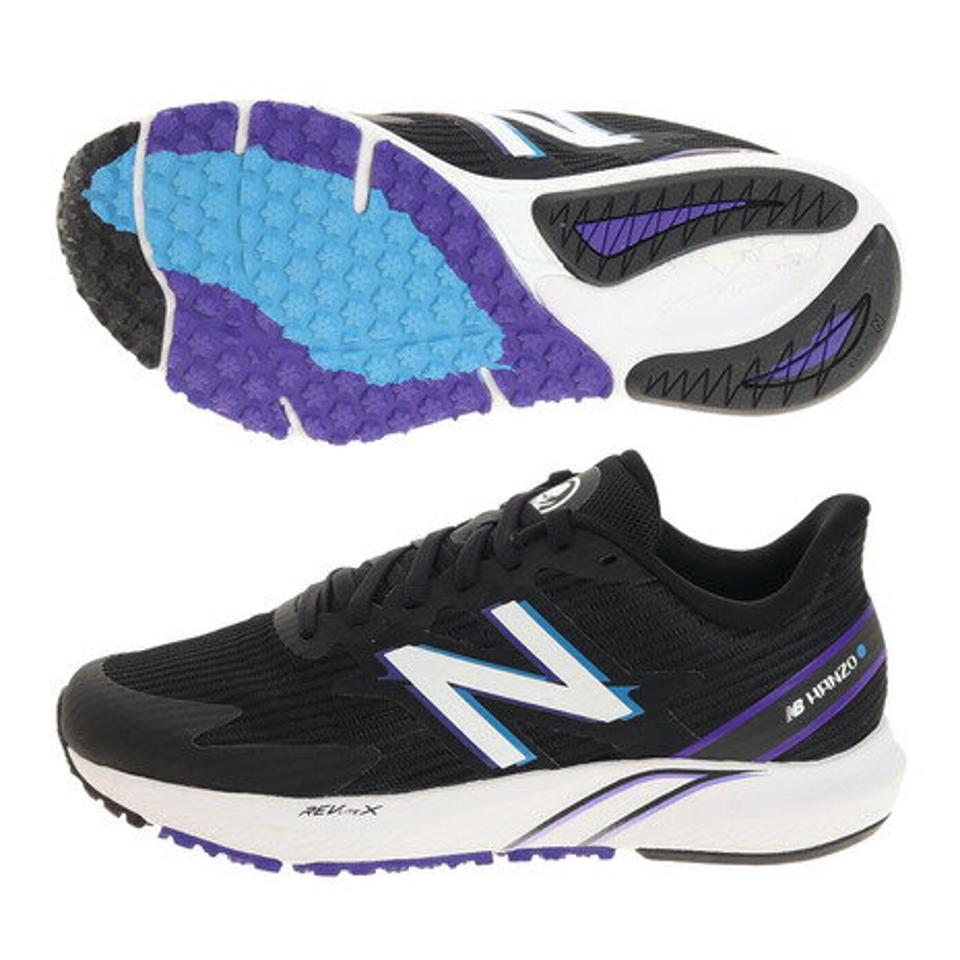 ニューバランス（new balance） ランニングシューズ 黒 ブラック ハンゾー HANZO U W WHANZUB4 2E ジョギングシューズ レディース 部活 靴 （レディース）