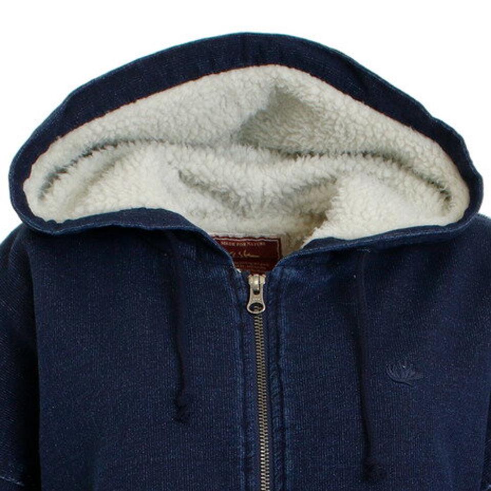 エルケクス（ELKEX） インディゴボア ジップパーカー 861EK9FQ7953IBLU オンライン価格 （レディース）