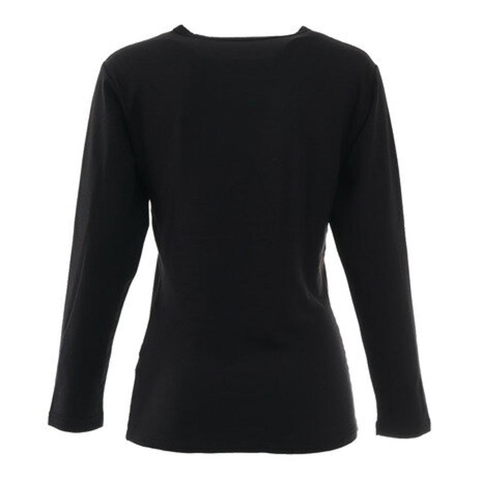 【1/10 24h限定 エントリー＆対象4店舗買い回りで最大P10倍！】POLEWARDS（レディース）VIATEX 9分袖クルーシャツ PW2LHU09BLK 防寒