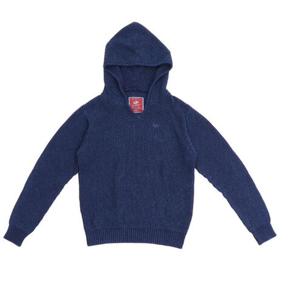 エルケクス（ELKEX） グラデーション Vネックニットパーカー 861EK9FQ7949IBLU オンライン価格 （レディース）