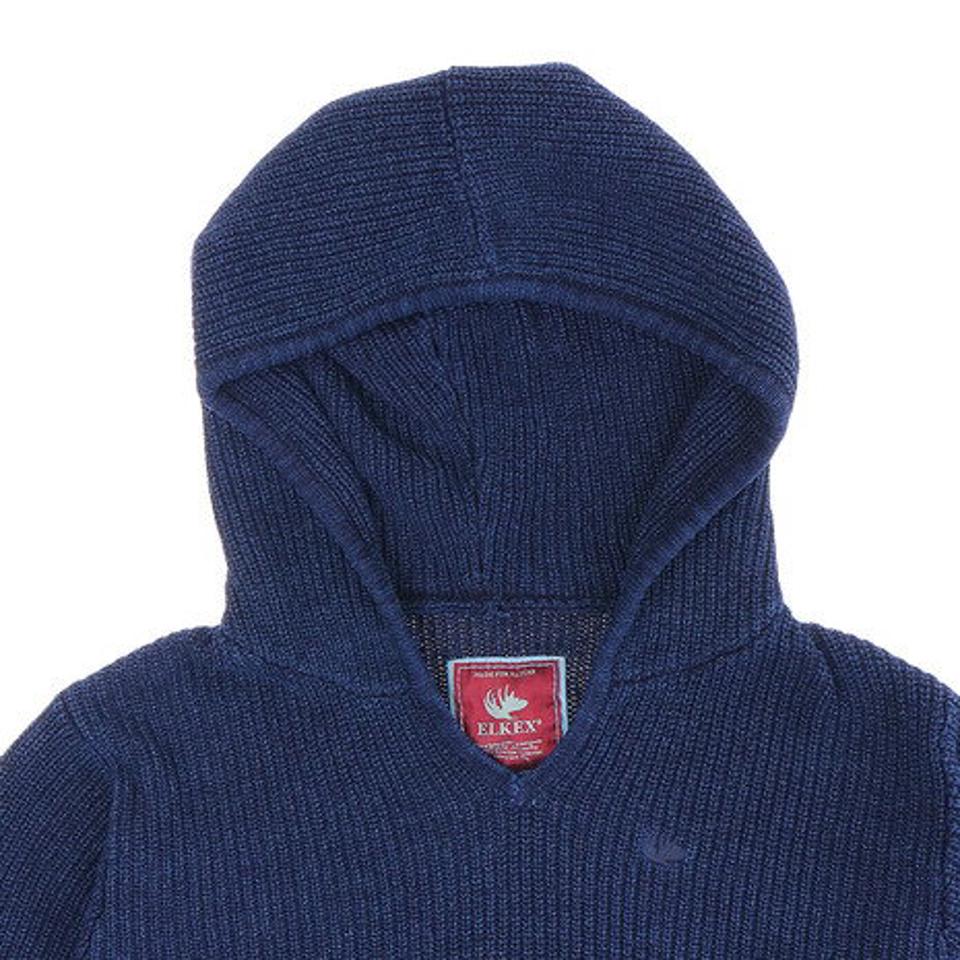 エルケクス（ELKEX） グラデーション Vネックニットパーカー 861EK9FQ7949IBLU オンライン価格 （レディース）