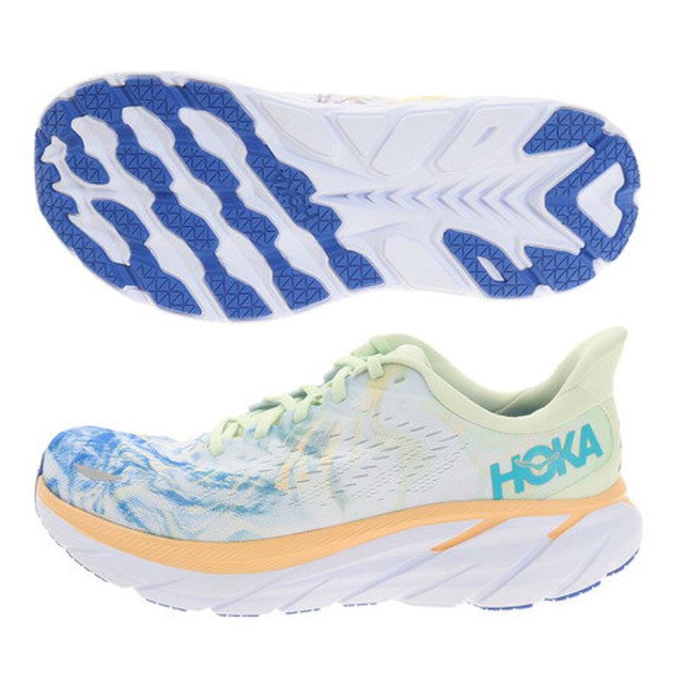 【ランニング対象品購入&エントリーでP10倍！8/19 20:00〜8/28 23:59】ホカ（HOKA） ランニングシューズ クリフトン 8 ワイド 1121374-TGT ジョギングシューズ マラソン （メンズ）