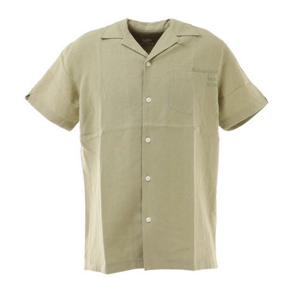 【スポーツデー エントリーでP5倍！4/3 9:59迄】エルケクス（ELKEX）（メンズ）CAMP COLLAR シャツ 881EK1CG6286 GRN