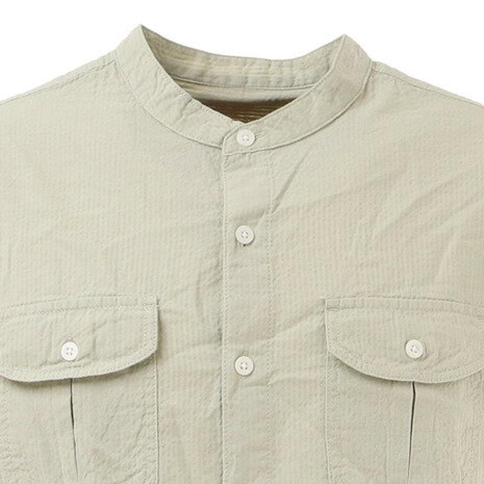 エルケクス（ELKEX） STAND COLLAR シャツ 881EK1CG6285 GRN （メンズ）