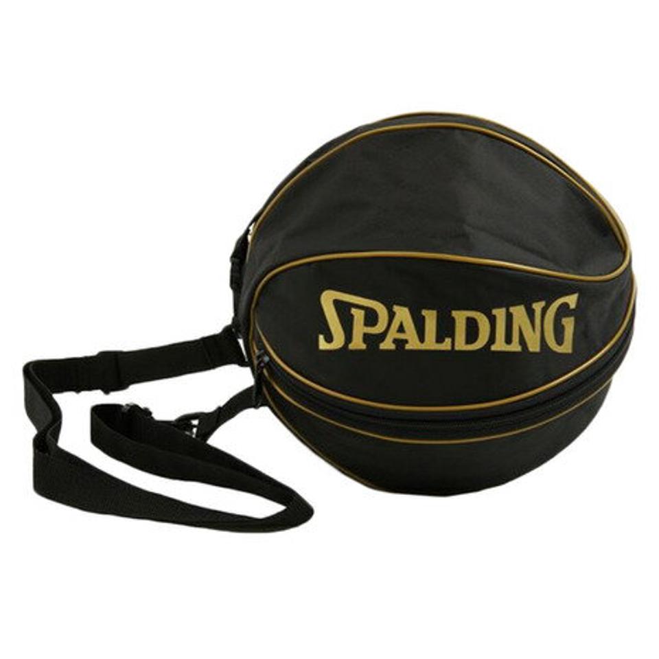【20%OFFクーポン対象！6/11まで】スポルディング（SPALDING）（メンズ、レディース、キッズ）バスケットボール ボールバッグ 1個入れ ゴールド 49-001 ボールケース