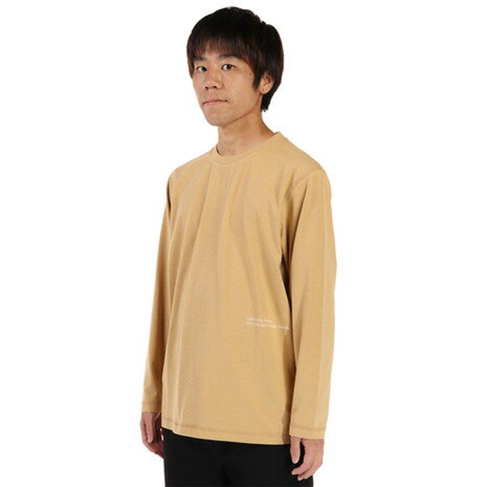 【まとめ買いクーポン対象 11/21 20:00〜11/27 23:59】エルケクス（ELKEX）（メンズ）SORONA レギュラー ロングスリーブシャツ EKM1FA3088 BEG