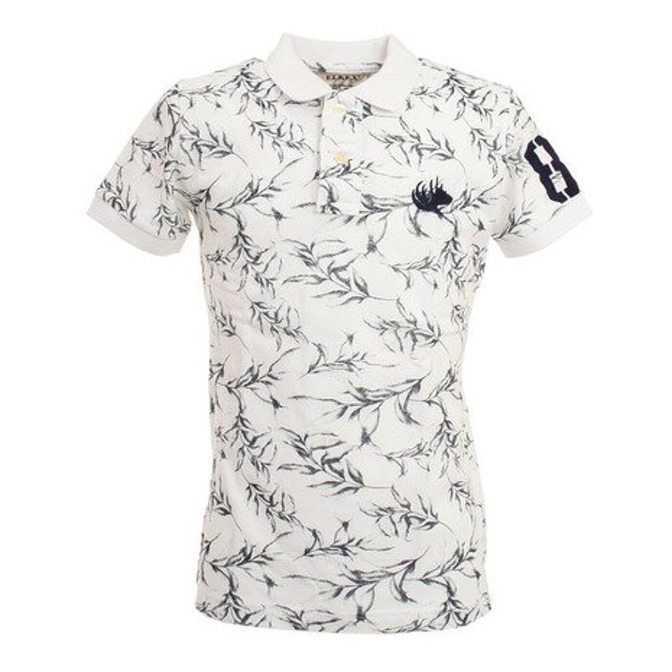 【6/5 24h限定 エントリー＆対象4店舗買い回りで最大P10倍！】エルケクス（ELKEX）（メンズ）ICON 半袖ポロシャツ 881EK0CD3287 OWHT