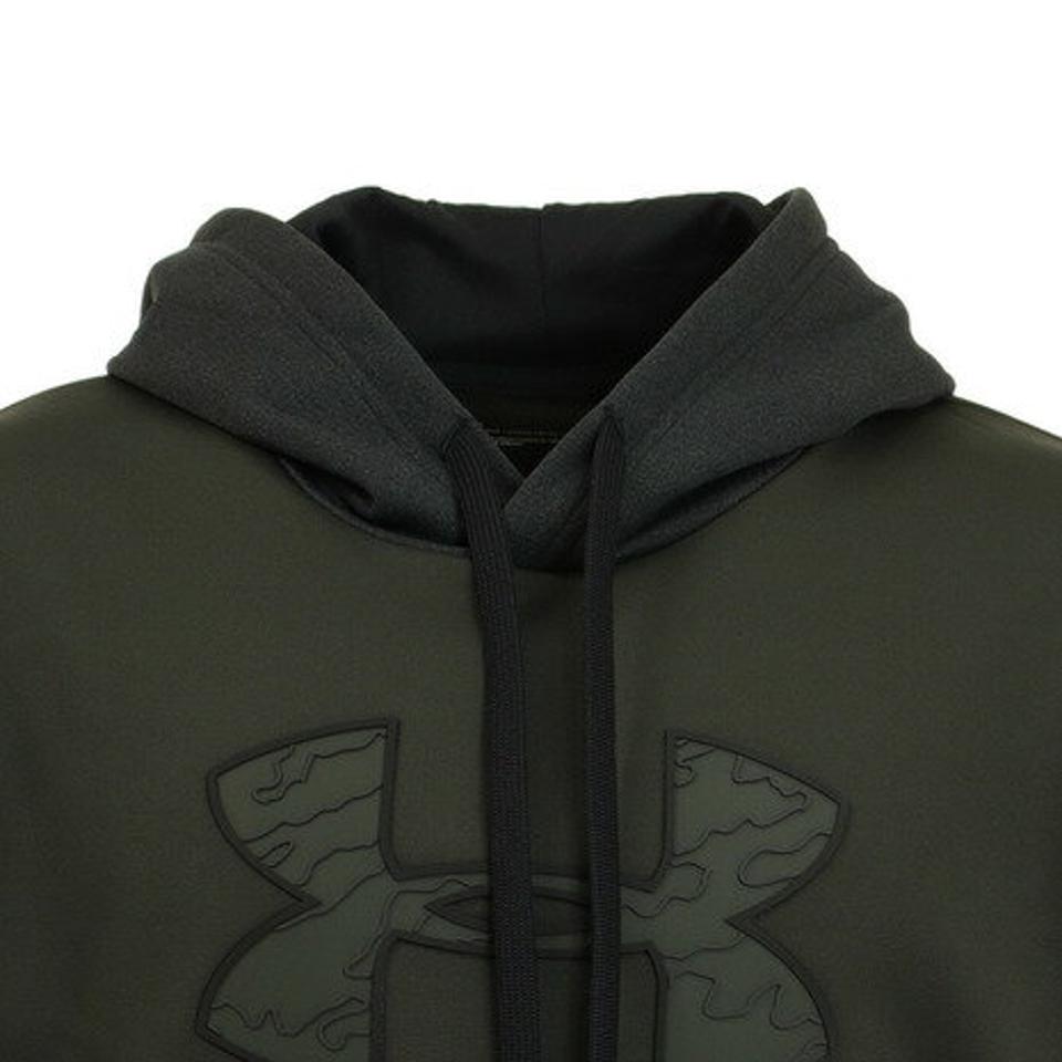 アンダーアーマー（UNDER ARMOUR）（メンズ）パーカー アーマーフリース Textured ビッグロゴフーディ 1360717 BQG/BLK AT オンライン価格