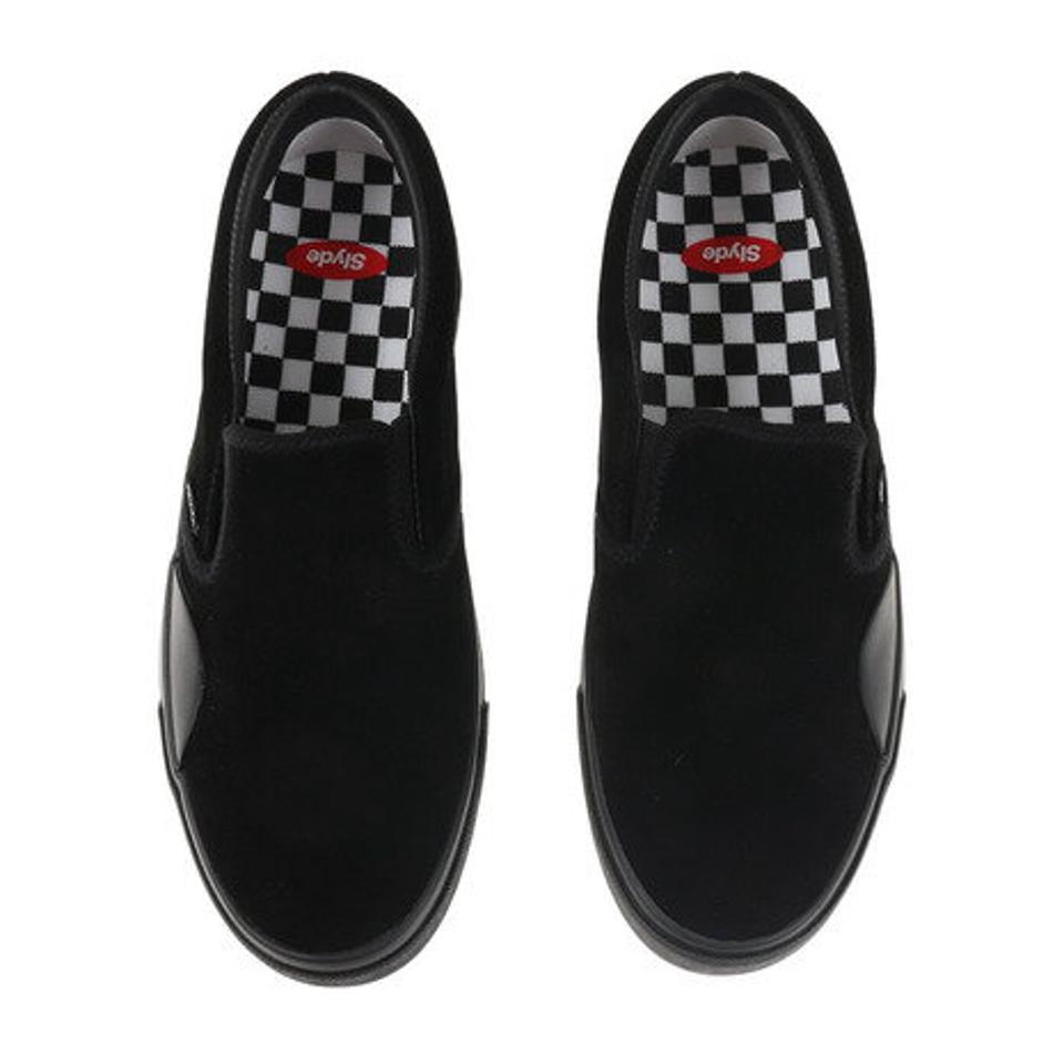 スライド（SLYDE） スニーカー ボーダーシューズ SUEDE スリッポン SL-FTW-006-BK/BK （メンズ）