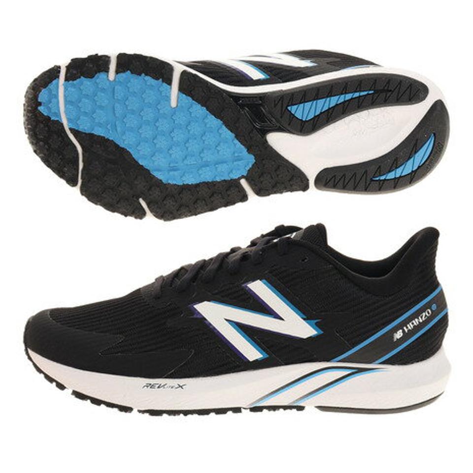 ニューバランス（new balance）（メンズ）ハンゾー NB HANZO U 黒 ブラック MHANZUB4 2E ランニングシューズ ジョギング メンズ 靴 スニーカー