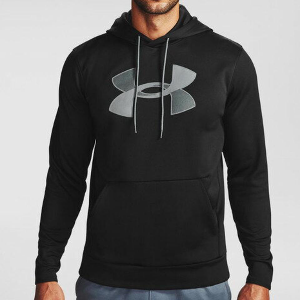 アンダーアーマー（UNDER ARMOUR） パーカー アーマーフリース ビッグロゴフーディー 1357085 BLK/PCG ATトレーナー オンライン価格 （メンズ）