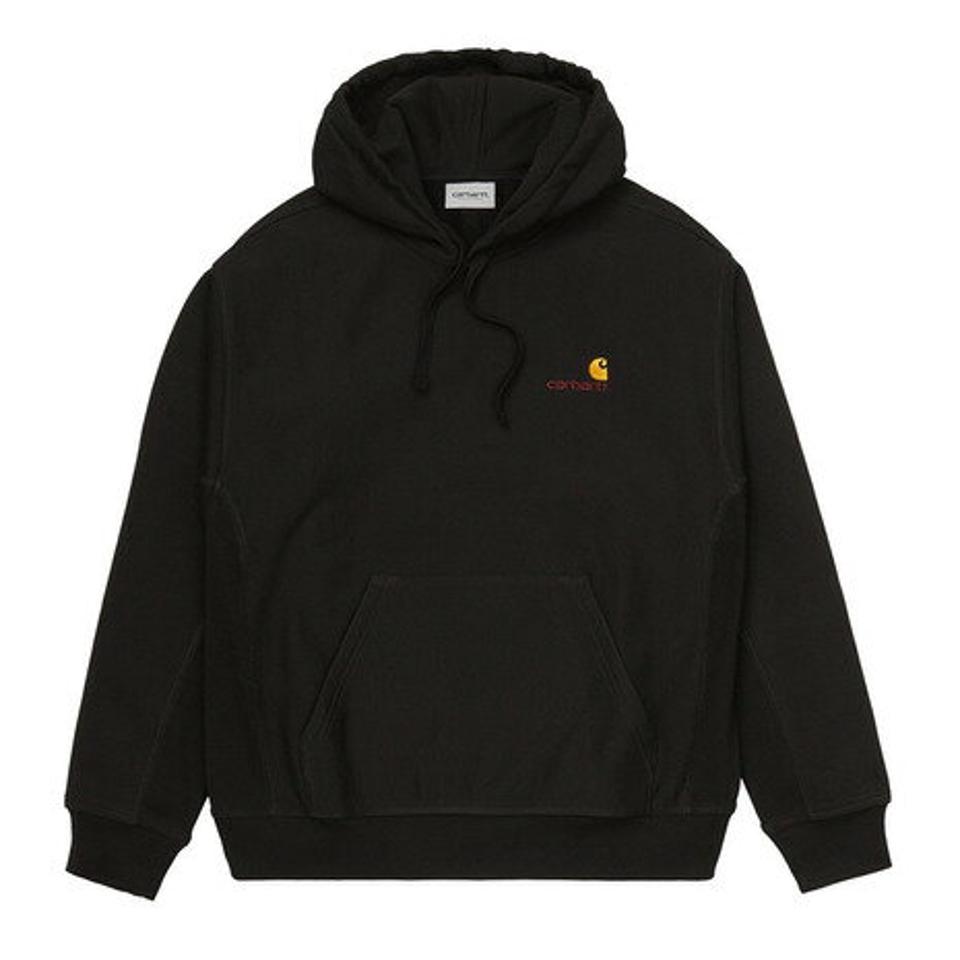 【10％OFFクーポン! 23日迄】カーハート（CARHARTT）（メンズ）フーデッドアメリカンスクリプトスウェットシャツ I02827989XX21F