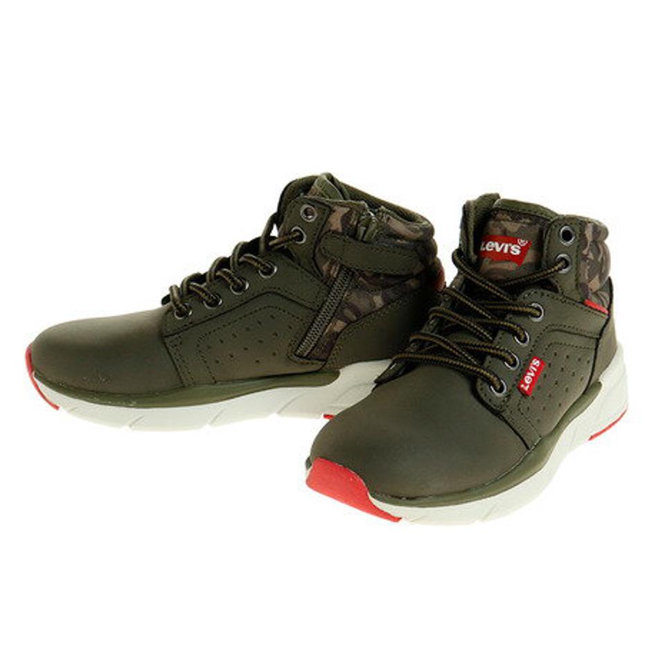 リーバイス（LEVIS） ジュニア スニーカー N ASPEN WITH ZIPPER 231497-36 KHAKI カジュアルシューズ （キッズ）