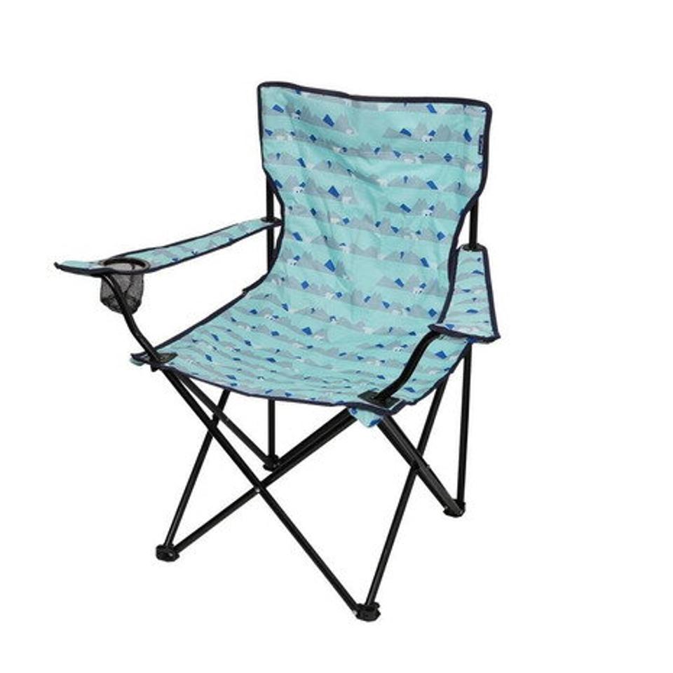 ホールアース（Whole Earth） アウトドアチェア LUCKY TIME CHAIR WE23DC29 BLU スチール 青 ブルー カップホルダー