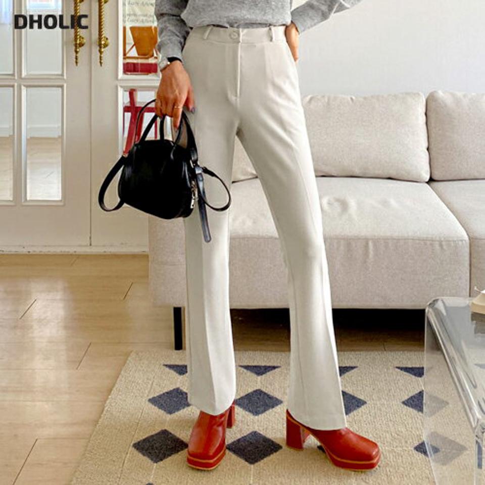 ストレッチフレアスラックス・全3色・t66649 レディース 【pt】韓国ファッション ボトムス ロング ロングパンツ スラックスパンツ スラックス ストレッチ フレア センタープレス 無地 シンプル フェミニン オフィスカジュアル 秋 冬