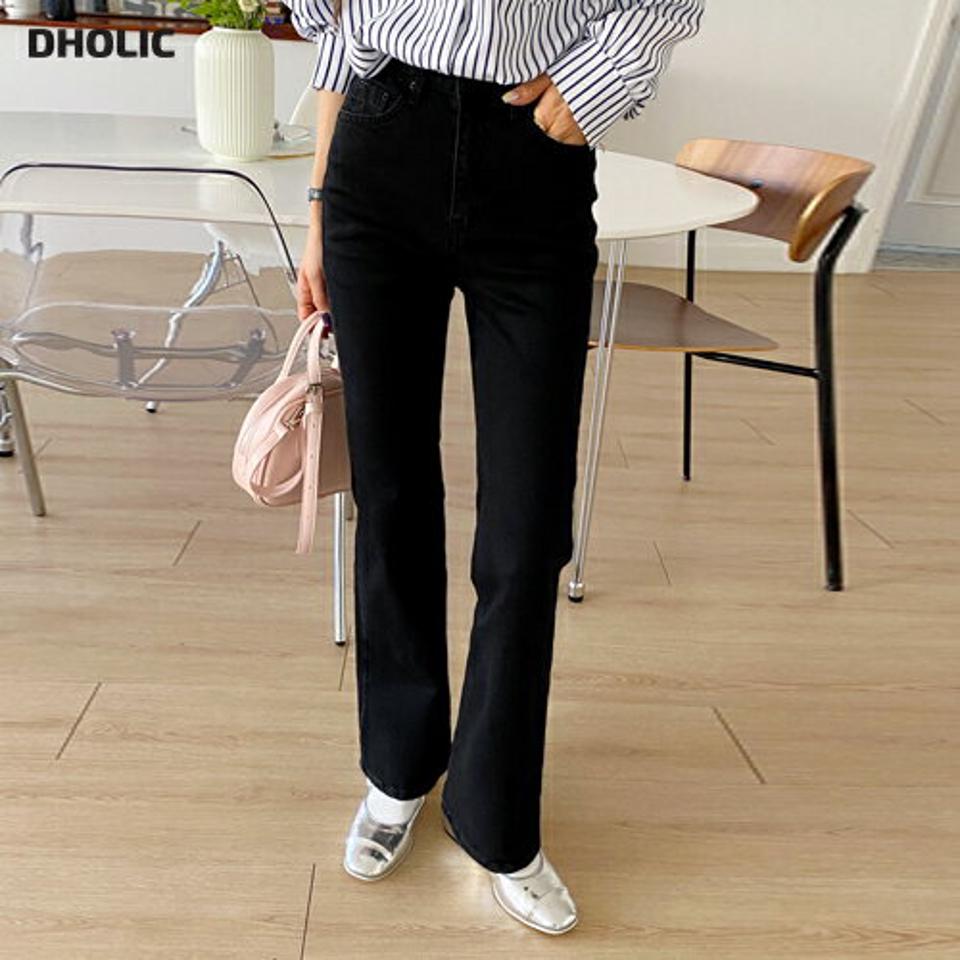 シークレットゴムブラックフレアパンツ・全1色・t66686 レディース 【pt】韓国ファッション ボトムス ロング ロングパンツ シークレットゴム フレア ベルトループ 無地 シンプル フェミニン カジュアル 秋 冬