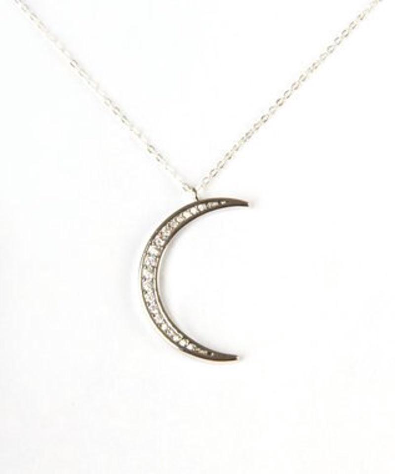 【ギフトにおススメ♪】SS925 月×星ネックレス＆ピアスセットピアス