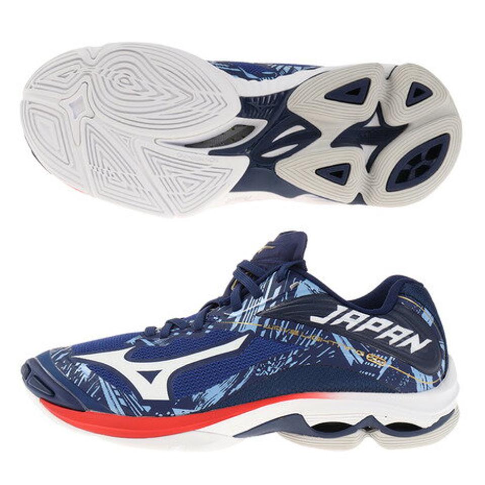 ミズノ(MIZUNO) バレーボールシューズ ウエーブライトニング Z6 V1GA200164 女子日本代表 ジャパン ヒノトリカラー (メンズ、レディース)
