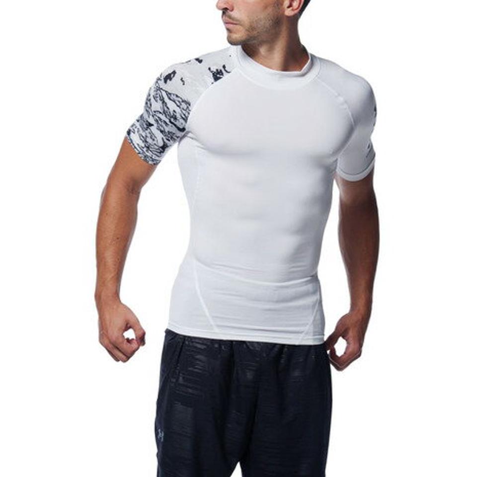 アンダーアーマー（UNDER ARMOUR） ヒートギアアーマー ノベルティ トレーニング 半袖シャツ 1363304 WHT AT （メンズ）