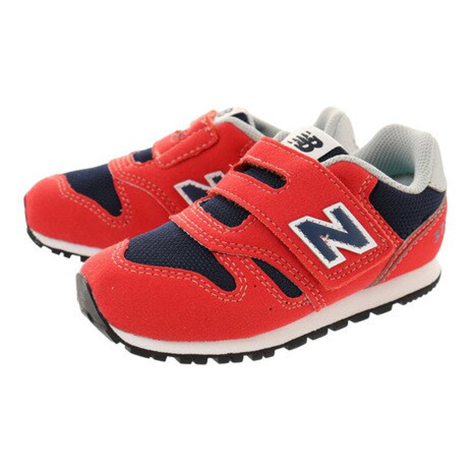 ニューバランス（new balance） ベビー スニーカー 赤 IZ373 PR2 W レッド キッズシューズ 子供 靴 シューズ 登園 マジックテープ ベルクロ （キッズ）