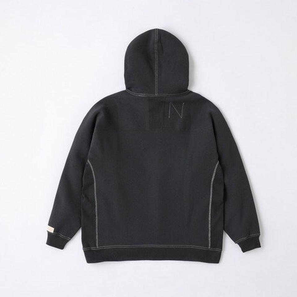 ニューバランス（new balance）（メンズ）裏起毛 1000 スウェットフーディ ブラック オーバーサイズフィット AMT25022PHM