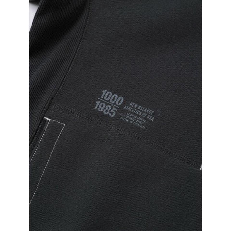 ニューバランス（new balance）（メンズ）裏起毛 1000 スウェットフーディ ブラック オーバーサイズフィット AMT25022PHM
