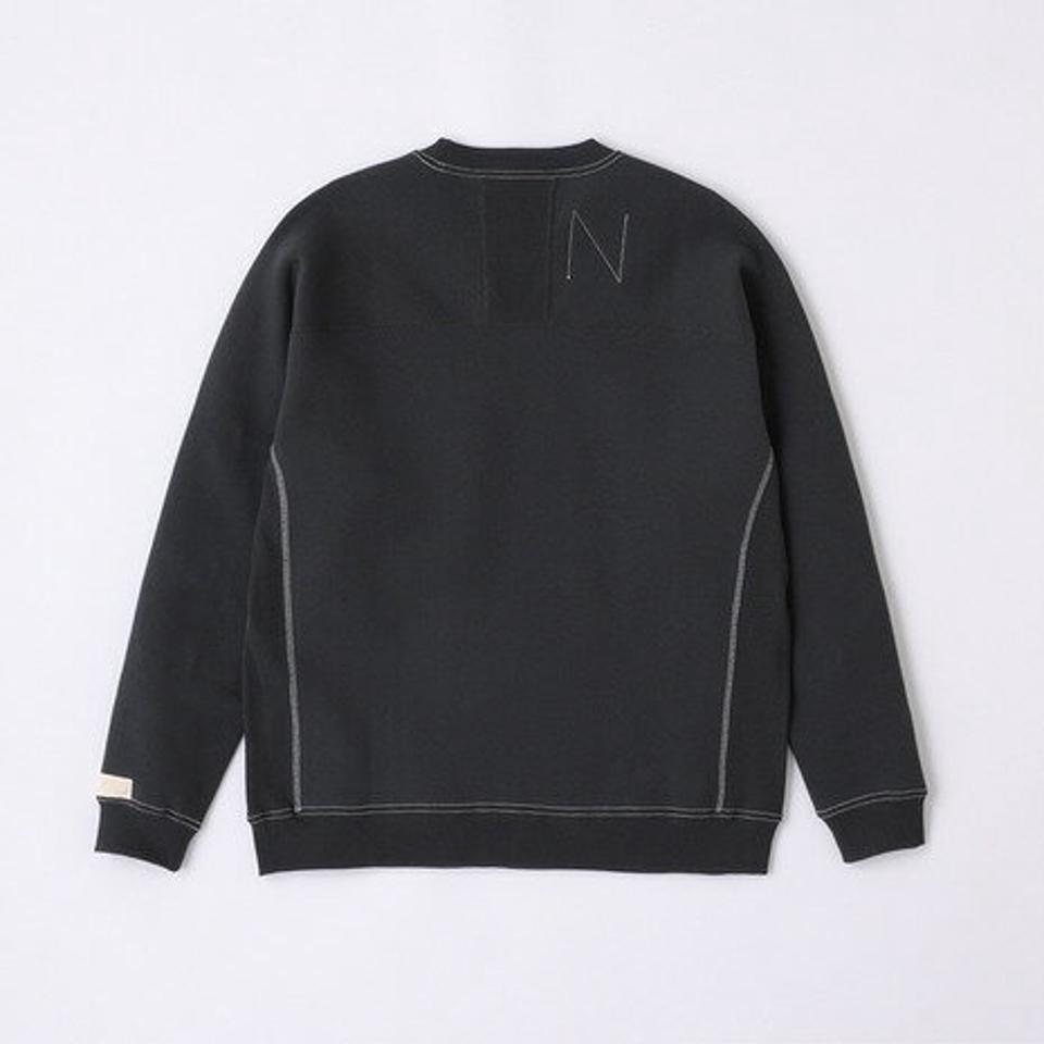 【20％OFFクーポン対象！6/11まで】ニューバランス（new balance）（メンズ）裏起毛 1000 スウェットクルー ブラック レギュラーフィット AMT25019PHM