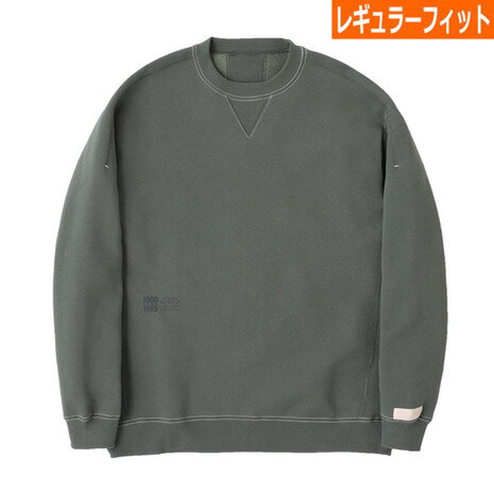 【20％OFFクーポン対象！6/11まで】ニューバランス（new balance）（メンズ）裏起毛 1000 スウェットクルー カーキ レギュラーフィット AMT25019NSE