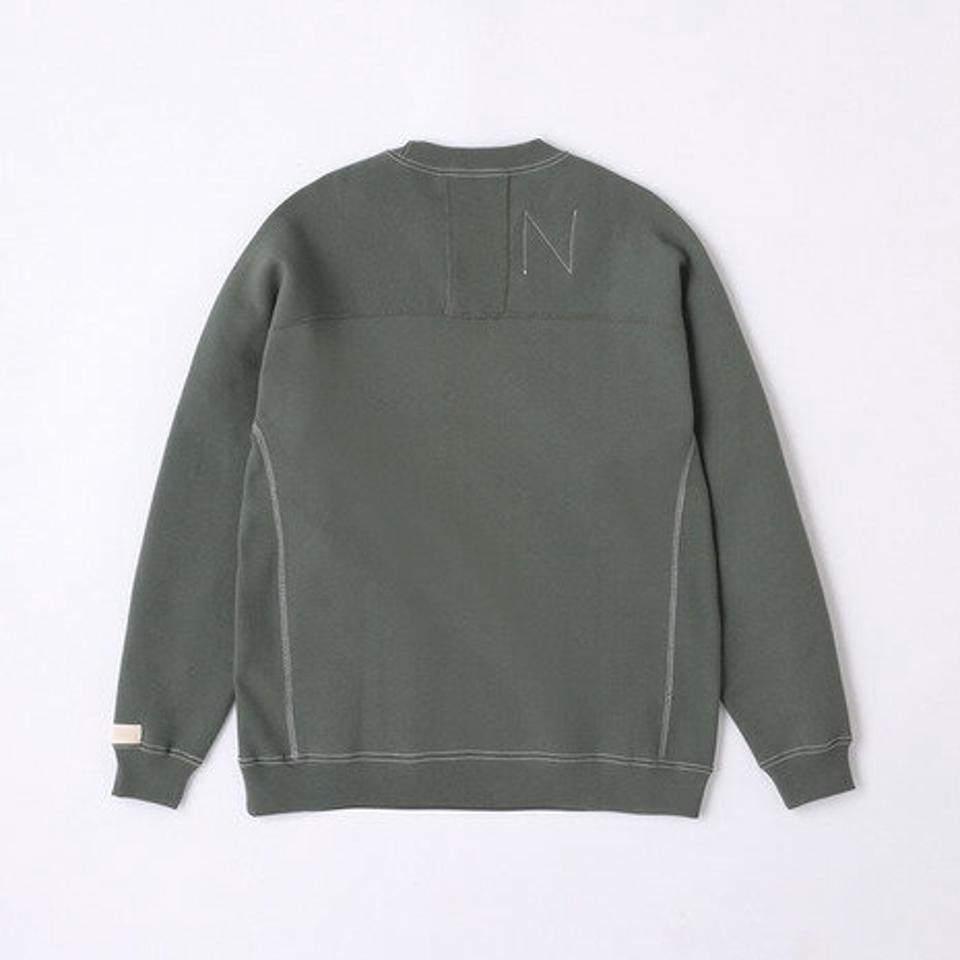 【20％OFFクーポン対象！6/11まで】ニューバランス（new balance）（メンズ）裏起毛 1000 スウェットクルー カーキ レギュラーフィット AMT25019NSE