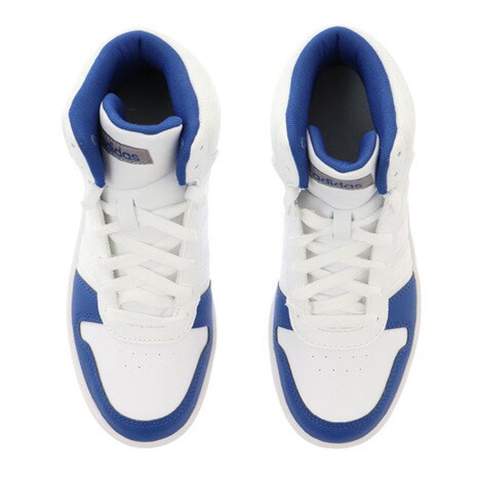 【20％OFFクーポン！3/26まで】アディダス（adidas）（キッズ）フープス 2.0 MID HOOPS 2.0 MID 白 ホワイト GZ7770 靴 シューズ キッズ ジュニアスニーカー ボーイズ スポーツシューズ