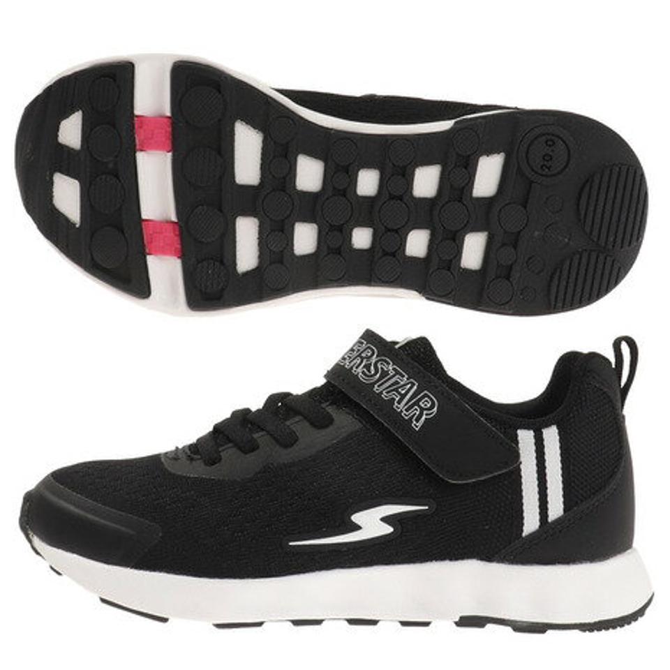 ムーンスター（MoonStar）（キッズ）ジュニア ランニングシューズ 黒 12294716 21FW スーパースター SS J1068 ブラック スニーカー