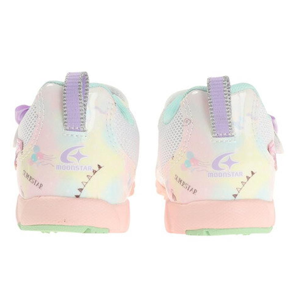 ムーンスター（MoonStar） ジュニアスポーツシューズ ベルクロ ベルト付き スニーカー SS K1060 ピンク ホワイト 運動靴 ガールズ （キッズ）