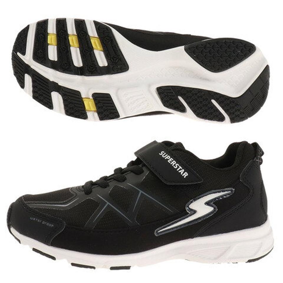 ムーンスター（MoonStar）（キッズ）ジュニア ランニングシューズ 黒 SS J1057 ブラック 12294606 21FW スニーカー